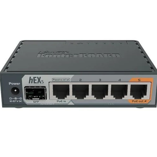 Mikrotik hEX S Routeur connecté Gigabit Ethernet Noir