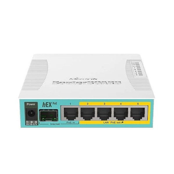 Mikrotik hEX PoE Routeur connecté Blanc