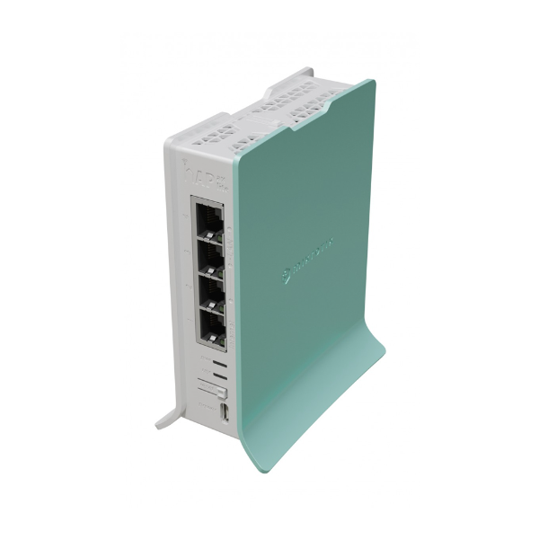 Mikrotik hAP routeur sans fil Gigabit Ethernet Monobande (2,4 GHz) Vert, Blanc