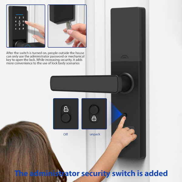 Serrure de porte intelligente 5 en 1